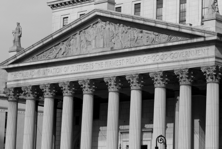 New York City, United States Court House in Manhattanの写真素材
