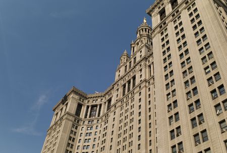 New York City, Exterior of building in New York Cityの写真素材