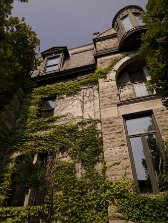 Façade of Building in Montrealの写真素材