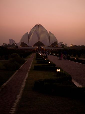 Lotus Temple in Delhi Indiaのeditorial素材
