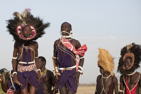 Kenyan tribal danceのeditorial素材