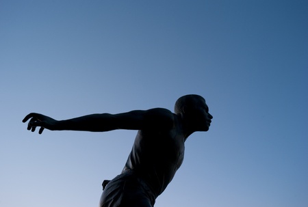 Statue at Hallelujah Point in Vancouver, British Columbia, Canada