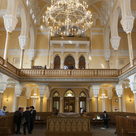 Interiors of the Grand Choral Synagogue, St. Petersburg, Russiaのeditorial素材