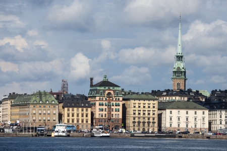 Buildings at the waterfront, Stockholm, Swedenのeditorial素材