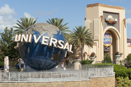 Entrance of the Universal Studios, Orlando, Florida, USAのeditorial素材