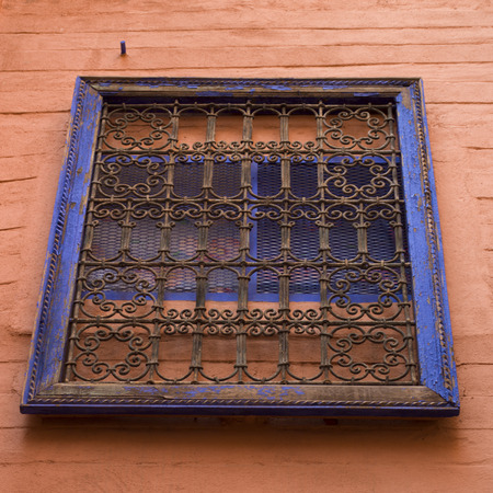 Low angle view of a window, Riad Dixneuf La Ksour, Marrakesh, Moroccoの写真素材