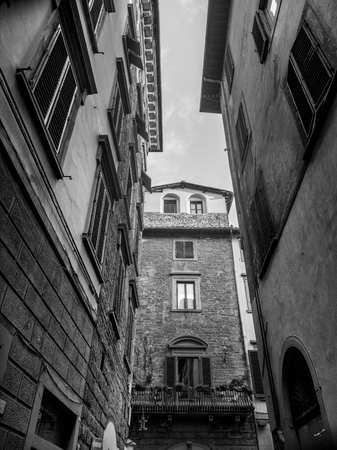 Low angle view of buildings, Florence, Tuscany, Italyの写真素材
