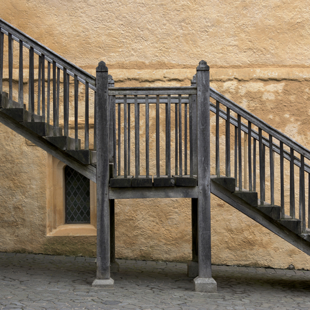 Staircase at Stirling Castle, Stirling, Scotlandのeditorial素材