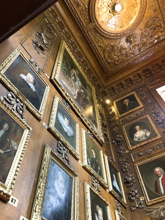 Paintings on wall at Blair Castle, Blair Atholl, Perthshire, Scotlandのeditorial素材