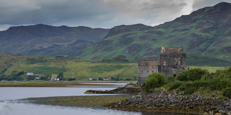 View of the Eilean Donan Castle, Eilean Donan, Scottish Highlands, Scotland