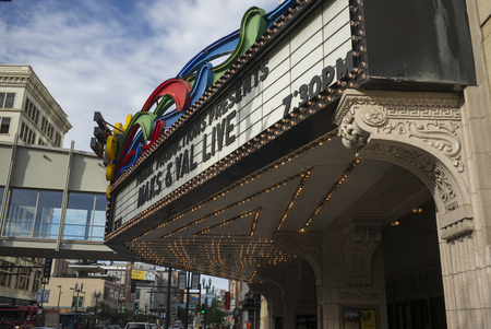 Facade of a theatre building, Minneapolis, Hennepin County, Minnesota, USAのeditorial素材