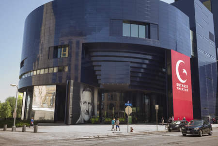 Facade of the Guthrie Theater, Minneapolis, Hennepin County, Minnesota, USAのeditorial素材