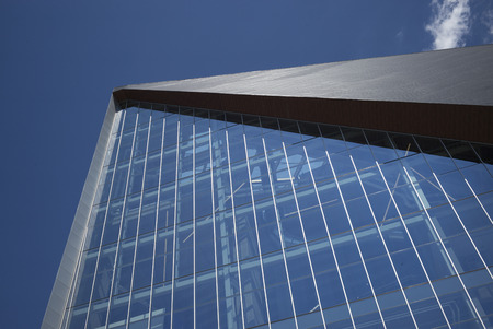 Low angle view of the U.S. Bank Stadium, Minneapolis, Hennepin County, Minnesota, USA