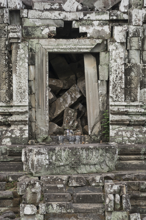 Ruins of Phnom Bok Temple, Siem Reap, Cambodiaの写真素材