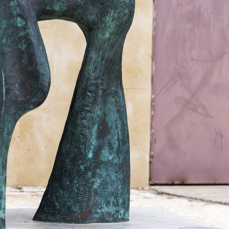 Close-up of sculpture, Old Jaffa, Tel Aviv-Yafo, Israelの写真素材