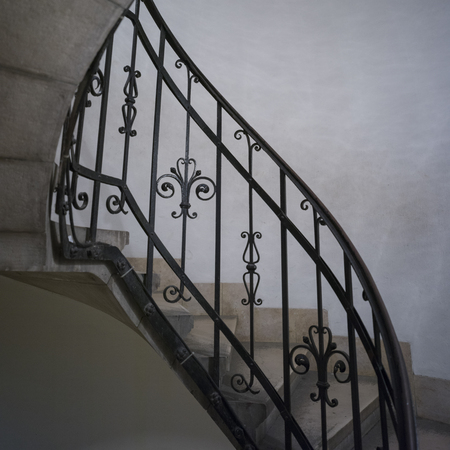 Staircase in St. Stephen's Basilica, Budapest, Hungaryのeditorial素材