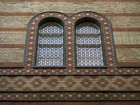Exterior view of Great Synagogue, Dohany Street, Budapest, Hungaryの写真素材