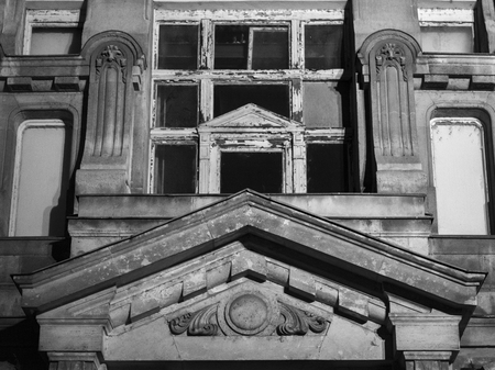 Exterior view of a building, Budapest, Hungaryの写真素材