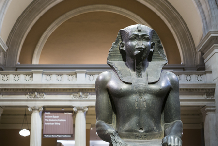 Statue of Hatshepsut in Metropolitan Museum of Art, New York City, New York State, USAのeditorial素材