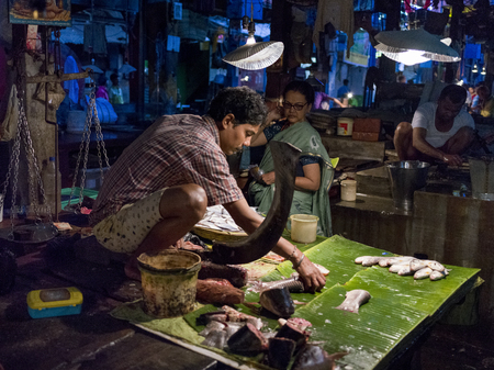 Naskar Fish Stall, Maniktala , Kolkata, West Bengal, India