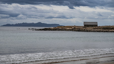 Scenic view of the east coastal landscape region, Swansea, Tasmania, Australiaのeditorial素材