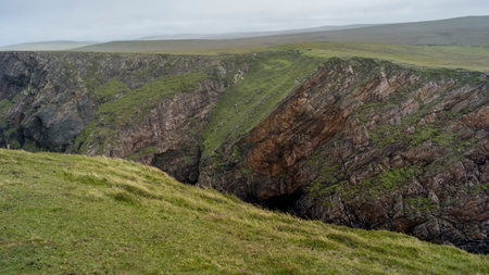 Scenic view of Landscape, Erris Peninsula, Erris Head Loop Walk, Glenamoy, Belmullet, County Mayo, Irelandのeditorial素材