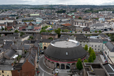 Elevated view of Firkin Crane Centre, Shandon, Cork City, Irelandのeditorial素材
