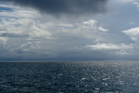 Scenic view of Pacific Ocean, Port Douglas, Queensland, Australiaのeditorial素材
