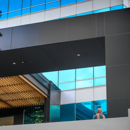 Low angle view of a building, Auckland, North Island, New Zealandのeditorial素材