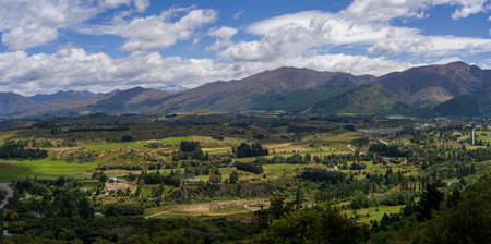 Scenic view of countryside, Arrowtown, Southland, New Zealand