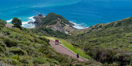 Cape Reinga the Northwesternmost tip of the Aupouri Peninsula, North Island, New Zealandのeditorial素材