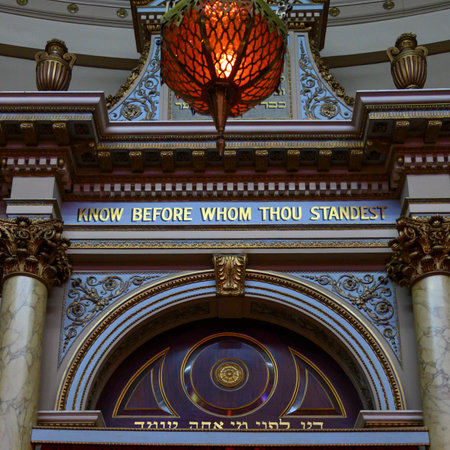 Interior view of synagogue, Melbourne Hebrew Congregation, Melbourne, State Of Victoria, Australiaのeditorial素材