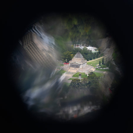 View of building seen from Eureka Tower, Melbourne, State Of Victoria, Australiaのeditorial素材