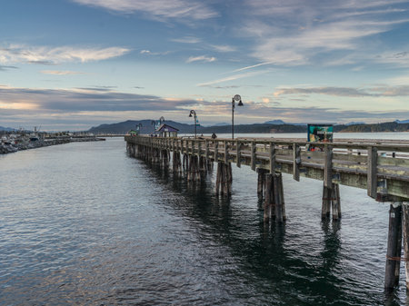 Pier in Campbell River, Vancouver Island, British Columbia, Canada