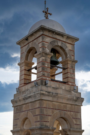 Church steeple at Lycabettus hill  Athens Greeceのeditorial素材