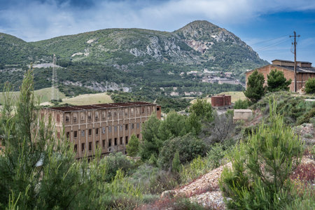 Abandoned building in the Sardinia countryside, Italyのeditorial素材