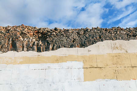 Weston-super-Mare, UK - January 7, 2012: The remains of the Royal Pier Hotel following its demolition after a fireのeditorial素材