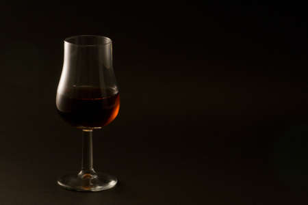 thistle shaped whisky tasting glassの写真素材