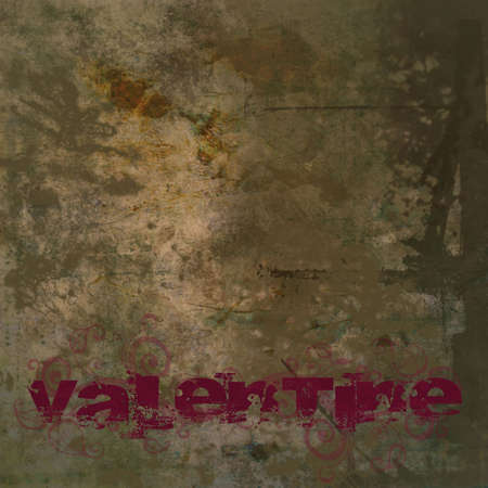 Sweet  and romantic valentine day background with valentine text and copy spaceの写真素材