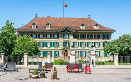Bern Switzerland, June 27, 2020: Bern cantonal police headquarter building or Kantonspolizei in Bern old town Switzerlandのeditorial素材