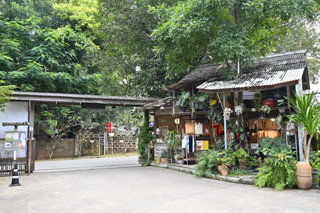 Traditional Thai house in Bangkok, Thailand.