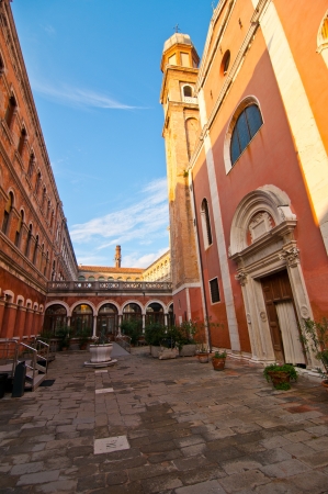 Venice Italy unusual pittoresque view of the  most touristic place in the world still can find some secret hidden spotの写真素材