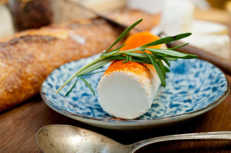 French cheese and baguette