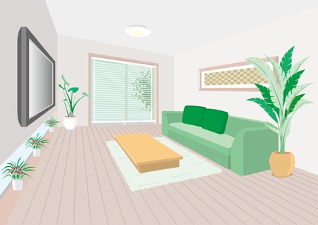 Living roomのイラスト素材