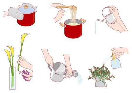 Housework / Handのイラスト素材