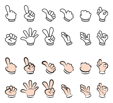 Pose of handのイラスト素材