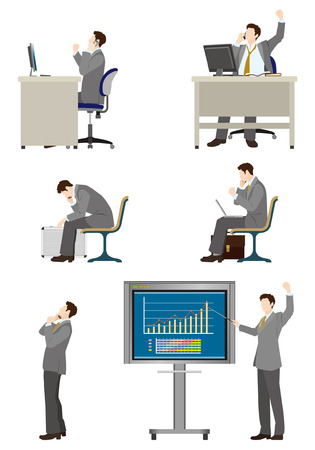 Businessman   Workのイラスト素材
