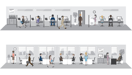 People who work in the officeのイラスト素材