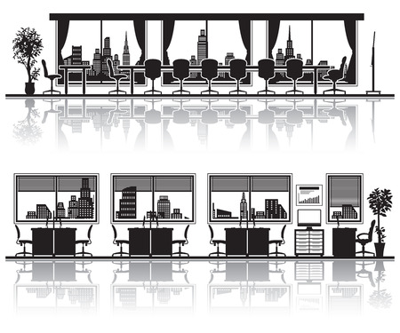 Various officesのイラスト素材