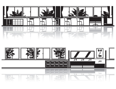 Landscape of various schoolsのイラスト素材